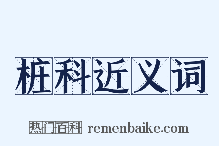 桩科近义词是什么意思的图片